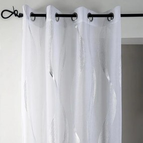 STOF Draperie decorativă ERIKA, albă, 135 x 240 cm set 2 buc