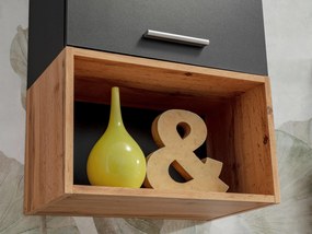 Mobilier living Mantes ZWT2 (negru mat + stejar wotan). 1097675