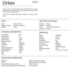 Lustra, Pendul LED design modern Orbes D15