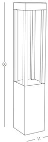 Stalp LED iluminat exterior modern IP67 Elias