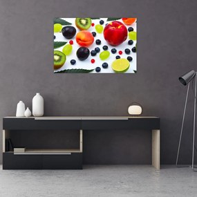 Tablou - fructe cu picături de apă (90x60 cm)