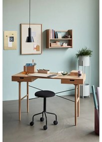 Birou cu aspect de lemn de stejar 55x120 cm Studio – Hübsch