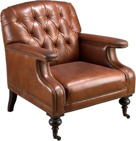 Fotoliu design italian, Piele Naturala, Chesterfield 5163