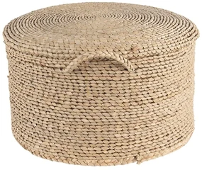 Pouf rotund din iarbă de mare Ø 40x23 cm