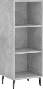 vidaXL Servantă, gri beton, 34,5x32,5x90 cm, lemn prelucrat