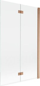 Mexen Mist paravan de duș cu 2 uși dreapta 110 x 150 cm, transparent, cupru periat - 8A9-110-002-65-00-P