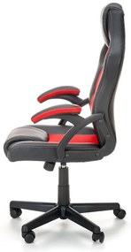 Scaun de birou Berkel negru/rosu H117 cm