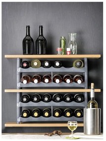 Raft de vin din plastic gri Vario - Rotho