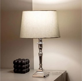 BRILAGI - Lampă de masă CERIA 1xE27/60W/230V Ø 30 cm argintie/gri