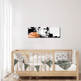 Tablou - Bachetbalist (cu ceas) (90x30 cm)