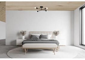 LED Lustră aplicată CAMBRIDGE 4xE27/8W/230V neagră