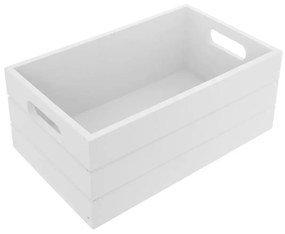 Cutie din lemn Orion, albă, 31 x 21 x 13 cm, M