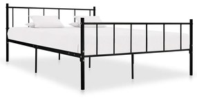 284641 vidaXL Cadru de pat, negru, 180 x 200 cm, metal