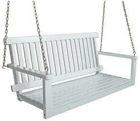 Leagăn de grădină alb din lemn Augusta - Garden Pleasure