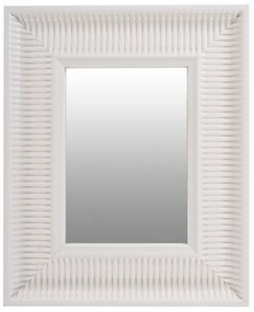 Oglinda dreptunghiulara cu rama din polistiren alba Howard, 49cm (L) x 40cm (L) x 3cm (H)