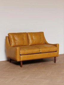 Canapea premium, 2 locuri, piele naturala, Cambridge