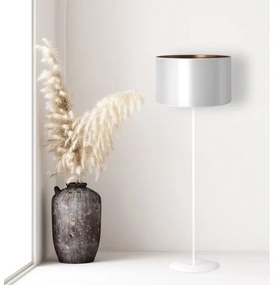 Lampadar Duolla CANNES 1xE27/15W/230V d. 45 cm argintiu/cupru/alb