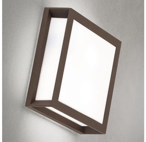 Orion - Corp de iluminat exterior HENRY 2xE27/15W/230V 26x26 cm IP44 maro