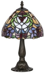 Lampă de masă cu abajur din sticlă vitrată Tiffany MIRELLA 1xE27/40W/230V Rabalux 8089