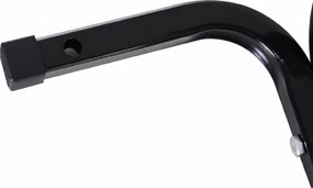 HOMCOM Suport pentru Motocicletă Reglabil pe 3 Nivele, Sistem de Blocare Roți Motocicletă în Metal cu Găuri, 60x55x43 cm, Negru