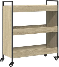 vidaXL Cărucior de bucătărie stejar sonoma 70x30x82 cm lemn prelucrat