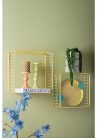 Rafturi galben-deschis 2 buc. din oțel 35 cm Reja – PT LIVING