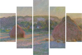 Tablou - Claude Monet, Stacks of Wheat (End of Summer) , reproducere (150x105 cm)