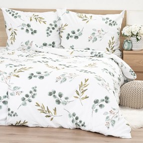 Lenjerie de pat din bumbac 4Home Eucalyptus, 140 x 220 cm, 70 x 90 cm