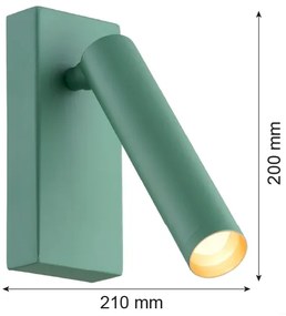 Spot LED de perete RIO LED/4,2W/230V 3000K verde Argon 8332