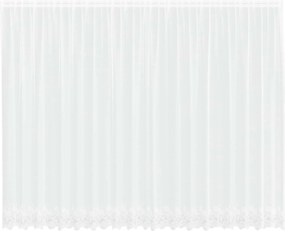 vidaXL Cortină din Dantelă cu perdele Alb 245 x 500 cm Poliester