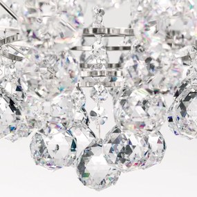 Candelabru cristal Asfour design lux KRISTALL KLASSISCH 10L chrome plated/clear