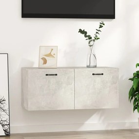 vidaXL Dulap de perete, gri beton, 80x36,5x35 cm, lemn compozit