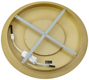 Plafonieră modernă aurie 60cm incl. LED cu 3 trepte de intensitate luminoasă - Morning