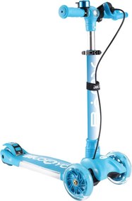 Trotineta copii cu roti luminoase din silicon NOVOKIDS™ Toy Cube , cu lumini, 3 roti,pliabila, maner reglabil pe inaltime,maxim 50 kg, sistem frana