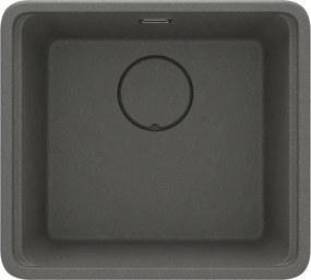 Chiuveta granit sub blat Deante Momi antracit metalic 45x50 cm