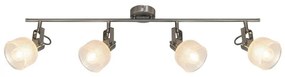 Lustra 4 spoturi design clasic FRANCIS crom satin 5440 RX