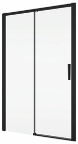 Usa culisanta de dus in nisa, 1000 mm, negru mat, doua elemente, Ronal Divera Negru mat, 1000 mm