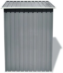 Magazie metalica de gradina, 204 x 132 x 186 cm, gri