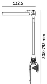 Lampă LED de interior pentru creșterea plantelor LED/10W/5V 3200K