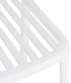 Scaun de dining alb din plastic Alia – Ixia