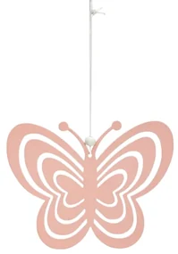 Fluture metalic de agatat PASTEL BUTTERFLY - mai multe culori Culoare: Roz