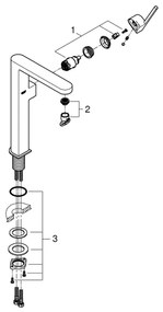 GROHE 32618003 - Baterie pentru lavoar PLUS XL, crom lucios