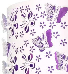 Lustră pe cablu ONLI TITILLA 1xE27/22W/230V mov/alb