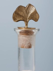 Sticla decorativa, cu capac din alama, Ginko