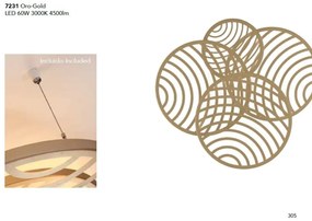 Plafoniera LED design modern COLLAGE 60W aurie
