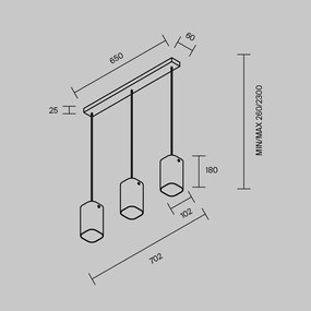 Lustra, Pendul Maris din metal auriu si scoica Capiz