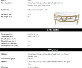 Masuta de cafea eleganta design LUX Billinghurst