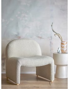 Fotoliu crem cu tapițerie din țesătură bouclé Neel – Bloomingville