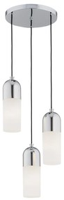 Lustra cu 3 Pendule design modern BURGOS crom