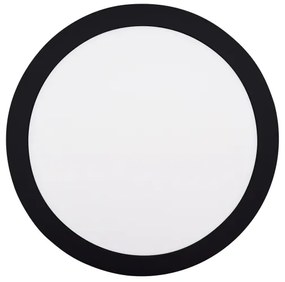 Plafonieră LED/24W/230V 3000/4000/6000K negru rotund Solight WD174-B